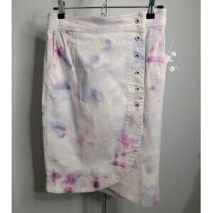 ANTHROPOLOGIE Kimmie Tie-Dye Tulip Midi Skirt (NWT)